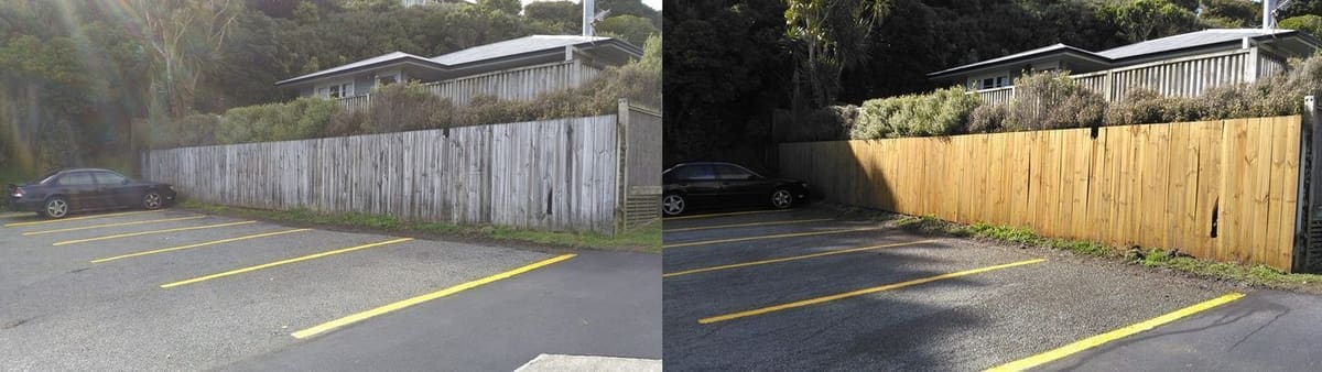 Carpark cleaning in Newlands, carpark wash at Al Ameen Masjid, Newlands, community work